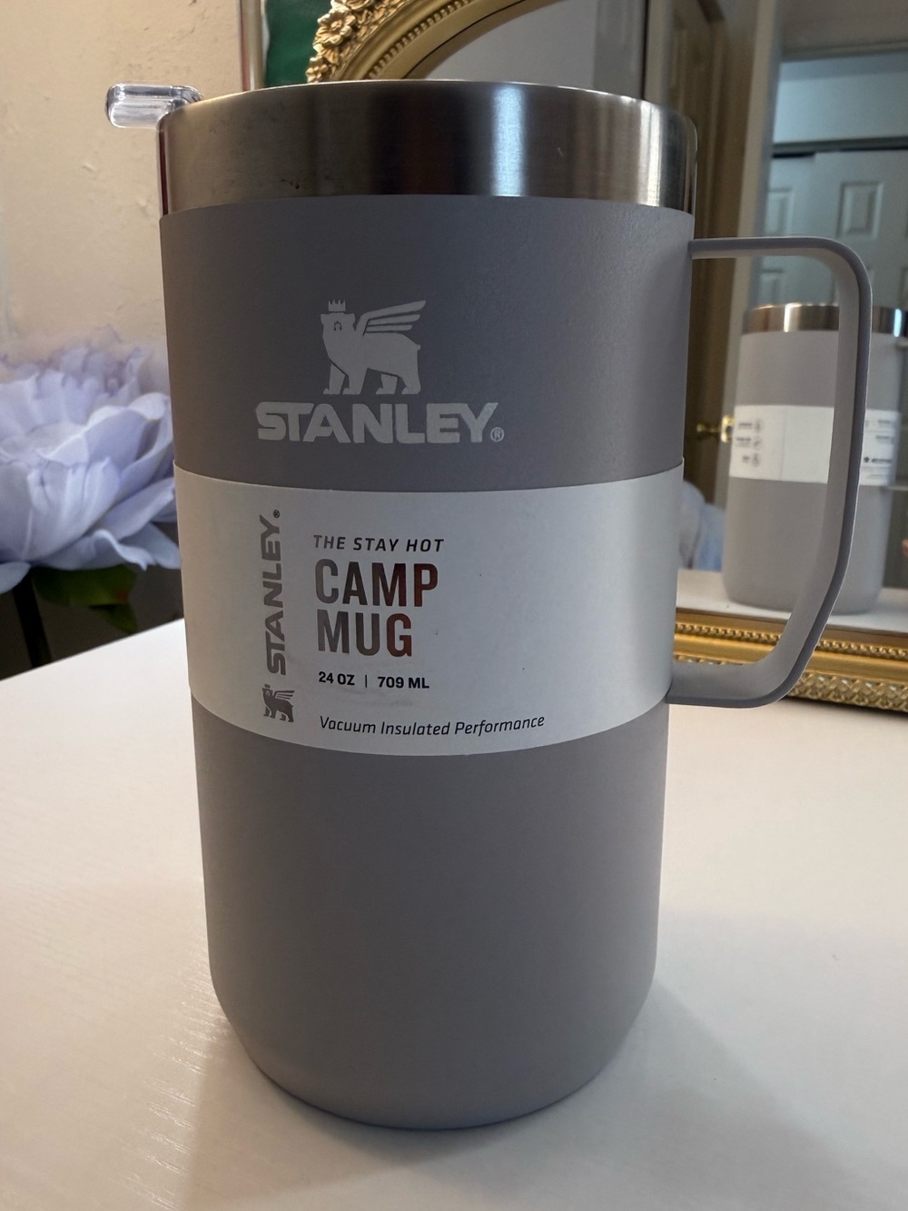 Stanley Gray Matte Camp Mug with Handle